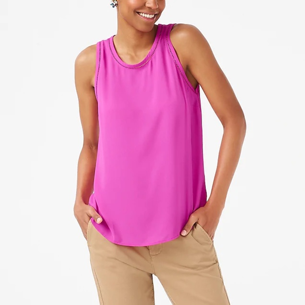 J. Crew ladder trim sleeveless top